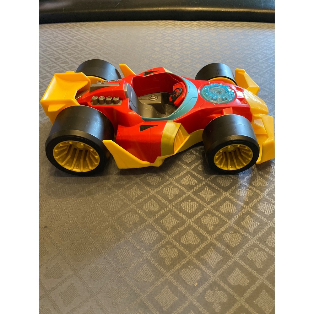 Marvel Hasbro Iron Man Blast Lane Race Car Vehicle Red Gold E1037 2018